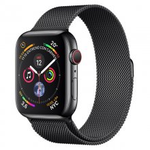 Apple Watch Series 4 GPS + Cellular 40mm Acero Inoxidable Negro Espacial con Correa Milanese Negra Reacondicionado en PcComponentes