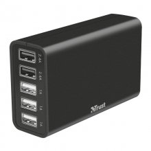 Trust Cargador Rápido con 5 Puertos USB en PcComponentes