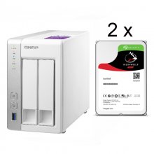 Qnap TS-231P NAS + Seagate IronWolf NAS 2x4TB SATA3 en PcComponentes