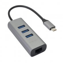 Minix Neo-C-UEGR Adaptador USB-C a 3 Puertos USB 3.0/RJ-45 en PcComponentes