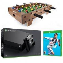 Microsoft Xbox One X 1TB + FIFA 19 + TableTop Football Futbolín de Mesa en PcComponentes