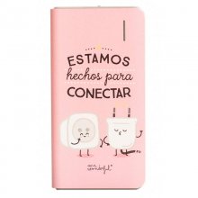 Mr Wonderful Estamos Hechos para Conectar Powerbank 4000mAh Rosa en PcComponentes