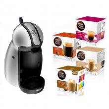 DeLonghi Piccolo EDG 201.S Cafetera Nescafé Dolce Gusto Plata + 4 Packs de Café en PcComponentes