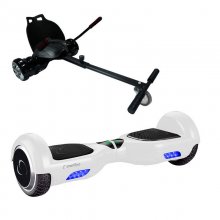 SmartGyro Go-Kart Pack X1s Hoverboard Blanco + Go-Kart Pro Silla para Hoverboard Negra Reacondicionado en PcComponentes