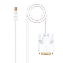 Nanocable Cabo Conversor Mini DisplayPort para DVI Branco 3m en PcComponentes