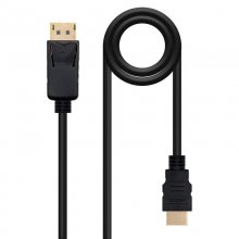 Nanocable Cabo Conversor DisplayPort para HDMI Preto 2m en PcComponentes