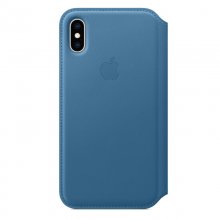Apple Funda Leather Folio Azul Cabo para iPhone XS en PcComponentes