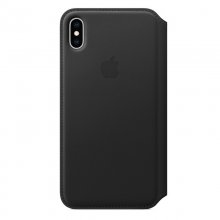 Apple Funda Leather Folio Negra para iPhone XS Max en PcComponentes
