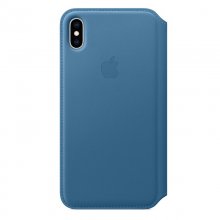 Apple Funda Leather Folio Azul Cabo para iPhone XS Max en PcComponentes