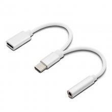 Unotec Cable Adaptador USB-C a USB-C/Audio Jack 20cm Blanco en PcComponentes