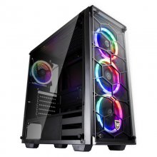 Nfortec Draco V2 Cristal Templado USB 3.0 RGB Negra Reacondicionado en PcComponentes