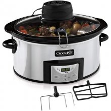 Crock-Pot AutoStir CSC012X Panela de Cozedura Lenta Programável 5.7L Prateada en PcComponentes