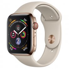 Apple Watch Series 4 GPS + Cellular 44mm Acero Inoxidable Dorado con Correa Deportiva Piedra Reacondicionado en PcComponentes