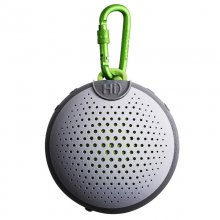 Boompods Aquablaster Altavoz Bluetooth Impermeable con Mosquetón 8W Gris/Verde en PcComponentes