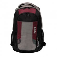 Totto Kriptone Mochila para Portátil hasta 14" Granate/Gris/Negro en PcComponentes