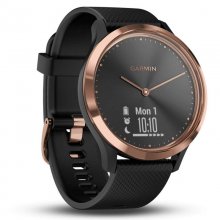 Garmin Vivomove HR Reloj Deportivo Talla S/M Rosa Oro con Correa Silicona Negra en PcComponentes
