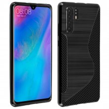 Avizar Carcasa de Silicona Flexible Diseño S-Line Negro para Huawei P30 Pro en PcComponentes