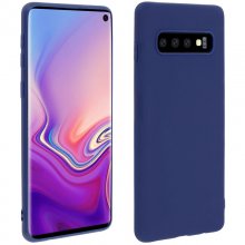Forcell Soft Touch Funda de Silicona Azul Oscuro para Samsung Galaxy S10 en PcComponentes