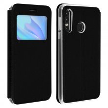 Avizar Funda Libro con Ventana Negra para Huawei P30 Lite en PcComponentes