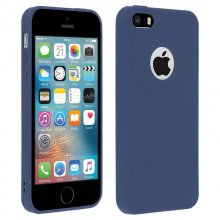 Forcell Soft Touch Funda de Silicona Azul Oscuro para iPhone 5 / 5S / SE en PcComponentes