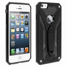 Forcell Phantom Funda Híbrida Negra para iPhone 5/5S/SE en PcComponentes