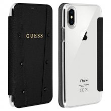 Guess Funda Libro Textil Negra para iPhone X/XS en PcComponentes