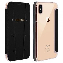 Guess Funda Libro Textil Negra para iPhone XS Max en PcComponentes