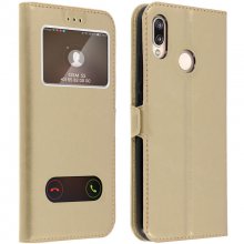 Avizar Funda Doble Ventana Dorado para Huawei P20 Lite en PcComponentes