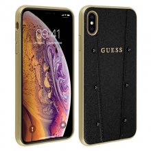 Guess Funda Rígida Textil Negra para iPhone XS Max en PcComponentes