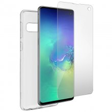 Avizar Funda de Silicona Transparente + Protector Flexible de Látex para Samsung Galaxy S10 en PcComponentes