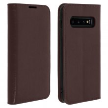 Avizar Funda Libro Cartera de Cuero Marrón Oscuro para Samsung Galaxy S10 en PcComponentes