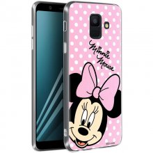Disney Funda Minnie Mouse Rosa de Lunares para Samsung Galaxy A6 en PcComponentes