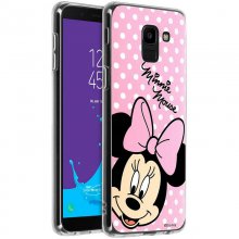 Disney Funda Minnie Mouse Rosa de Lunares para Samsung Galaxy J6 en PcComponentes