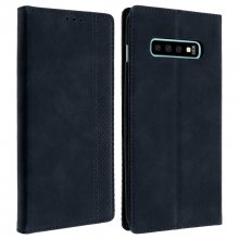 Avizar Funda Tipo Libro Billetera Vintage Azul Oscuro para Samsung Galaxy S10 Plus en PcComponentes