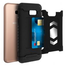 Forcell Funda Híbrida Magnética Antigolpes Negra para Samsung Galaxy J4 Plus en PcComponentes