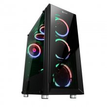 Talius Valkyria Cristal Templado USB 3.0 RGB Negro en PcComponentes