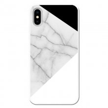 Be Unique Funda Gel Marmol Blanco y Negro para iPhone X/Xs en PcComponentes