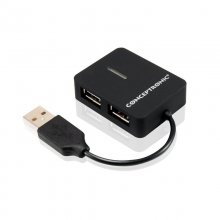 Conceptronic Mini Travel Hub 4 Puertos USB 2.0 en PcComponentes