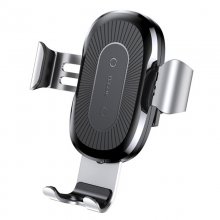 Baseus Soporte Coche Plata con Cargador Inalámbrico para Smartphones en PcComponentes