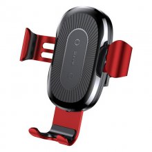Baseus Soporte Coche Rojo con Cargador Inalámbrico para Smartphones hasta 6.5" en PcComponentes
