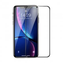 Baseus Protector Cristal Templado Negro 0.3mm con Bordes Reforzados para iPhone XR en PcComponentes