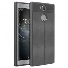 Avizar Funda Efecto Cuero Antigolpes Gris para Sony Xperia XA2 en PcComponentes