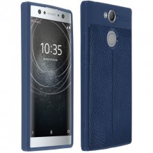 Avizar Funda Efecto Cuero Antigolpes Azul Oscuro para Sony Xperia XA2 en PcComponentes