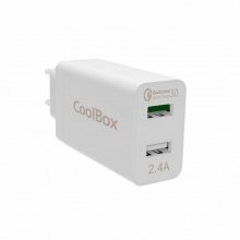 CoolBox Cargador de pared USB con Carga Rápida 3.0