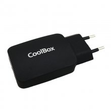 CoolBox CU231-T Cargador de Pared 2x USB 3.1A Negro en PcComponentes