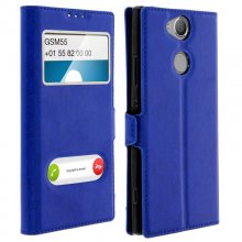 Avizar Funda Libro con Doble Ventana Azul para Sony Xperia XA2 en PcComponentes