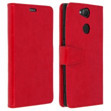 Avizar Funda Libro Cartera Roja para Sony Xperia XA2 en PcComponentes
