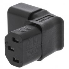 Adaptador para Cable de Alimentación IEC-320-C14 a IEC-320-C13 Angulado 90º en PcComponentes