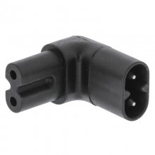 Adaptador para Cable de Alimentación IEC-320-C8 a IEC-320-C7 Angulado 90/270º en PcComponentes