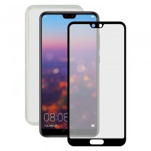 Contact Pack Funda Ultrafina Transparente + Protector Cristal Templado para Huawei P20 en PcComponentes